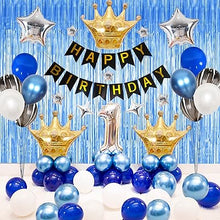 Royal blue First birthday decoration