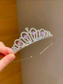 Cute tiara crown for princess purple
