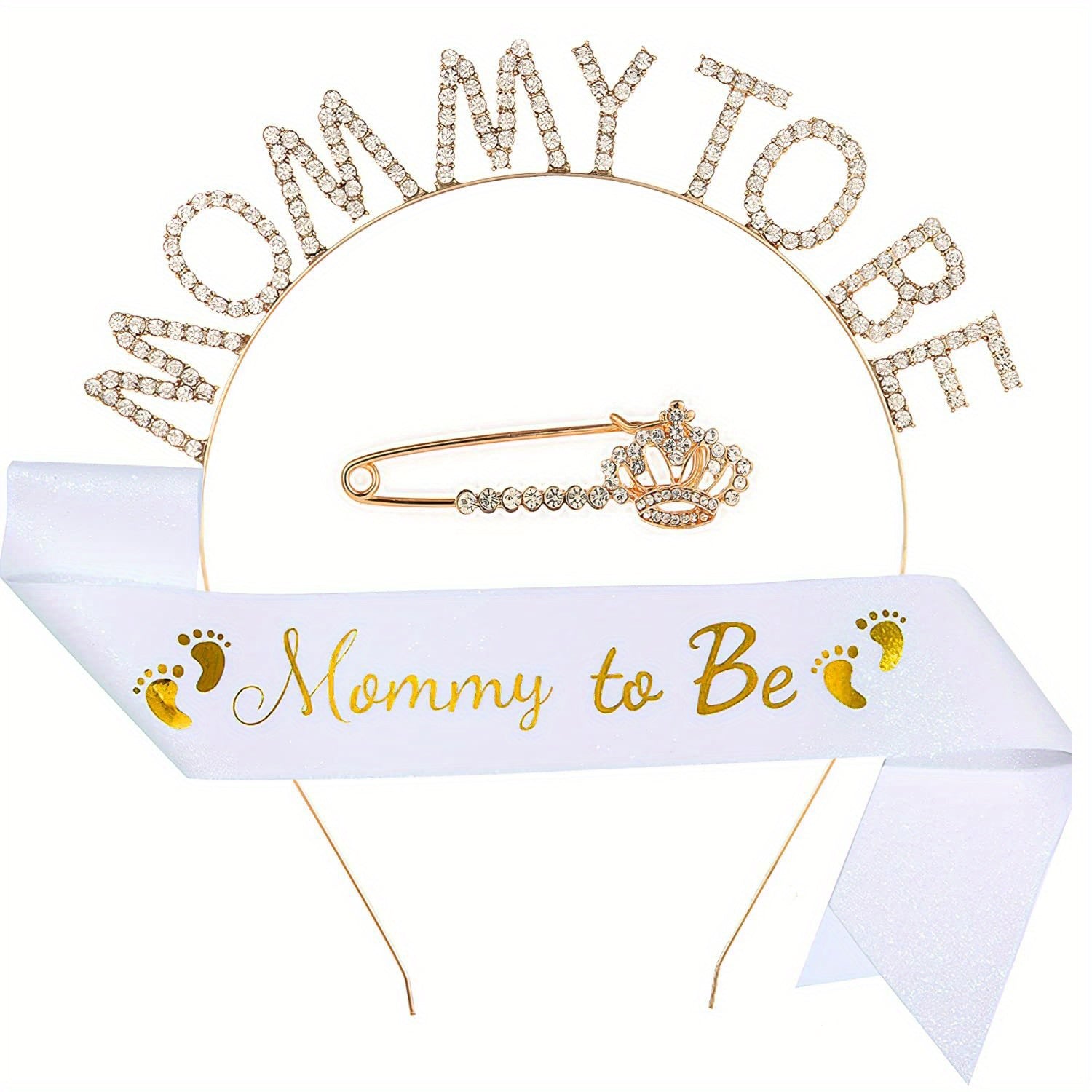 Mommy to be headband sash