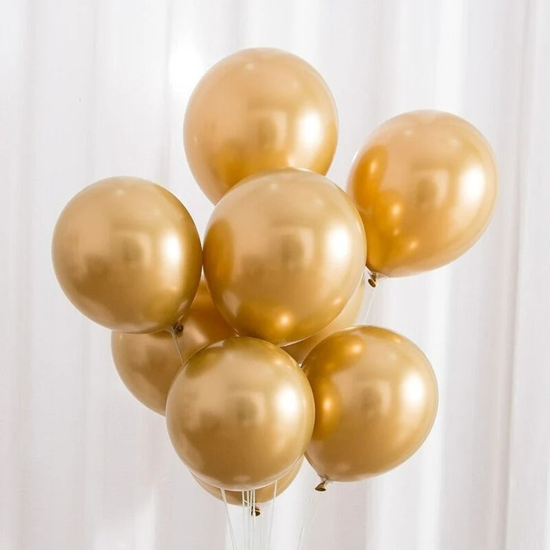 gold chrome metallic Balloons