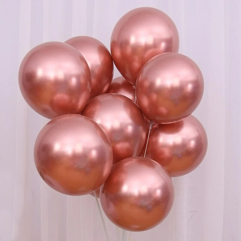 Rosegold chrome metallic Balloons
