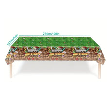 Minecraft happy birthday table cover