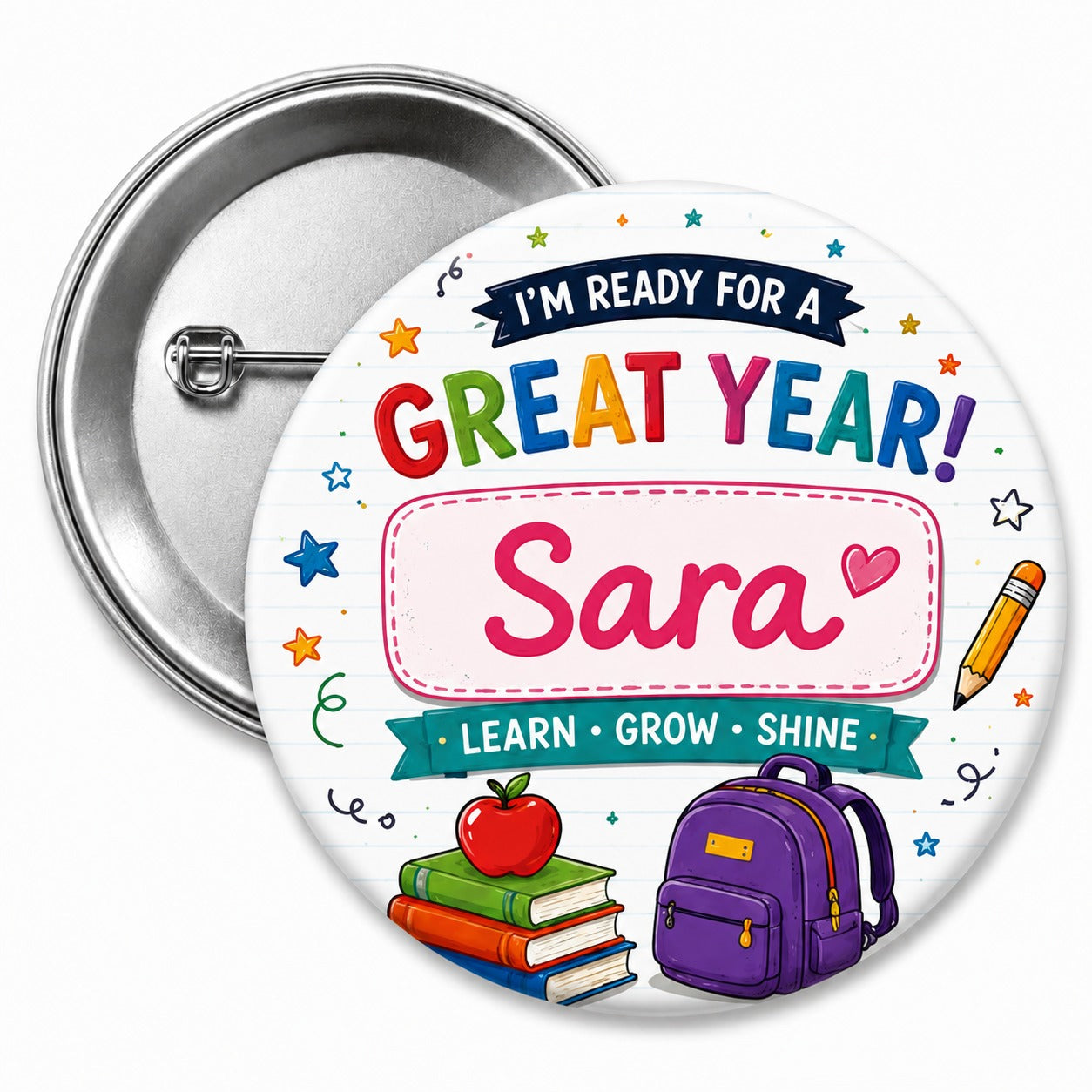 Personalized I'm Ready For a Great Year Badges 58mm 1pc