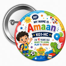 Personalized Colorful Kids Badges 58mm 1pc