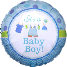 It's a baby boy helium balloon