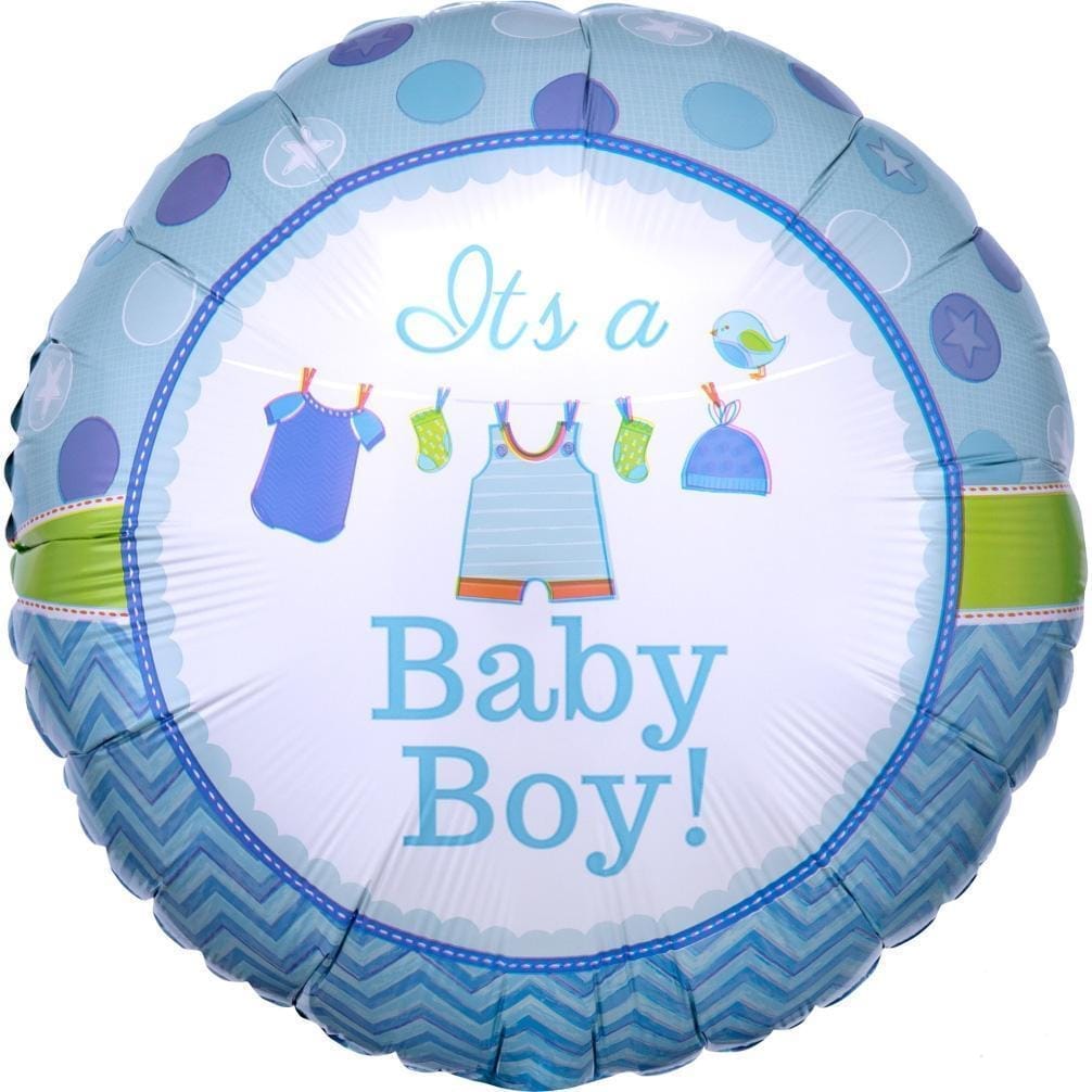 It's a baby boy helium balloon