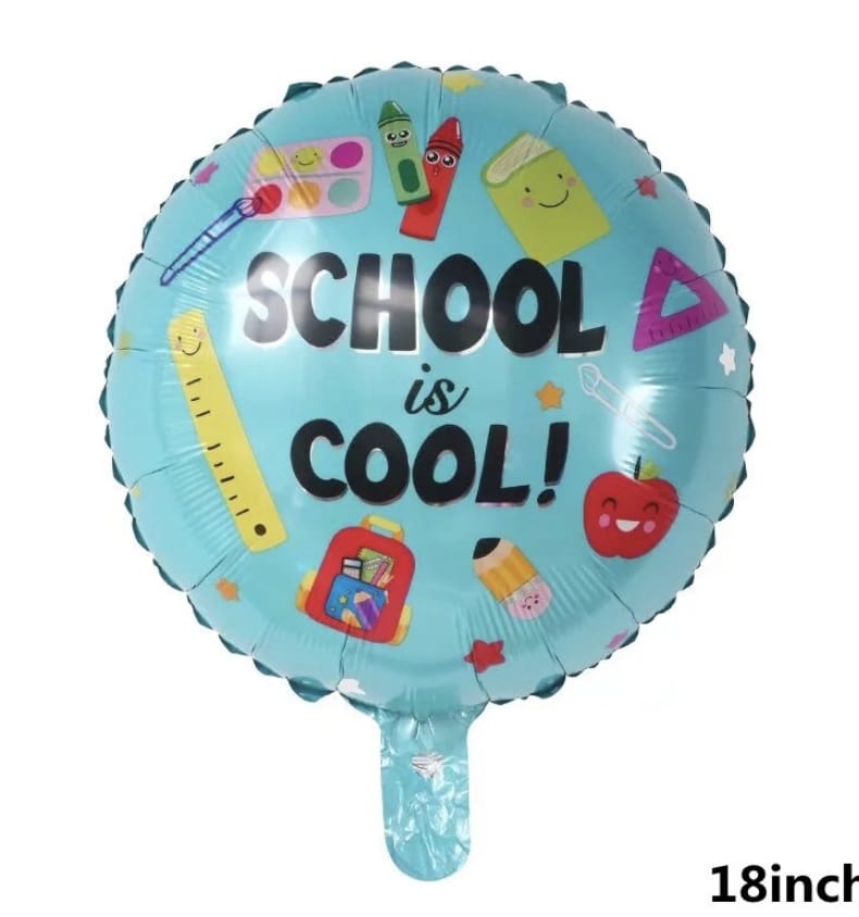 School is cool back to school helium balloon