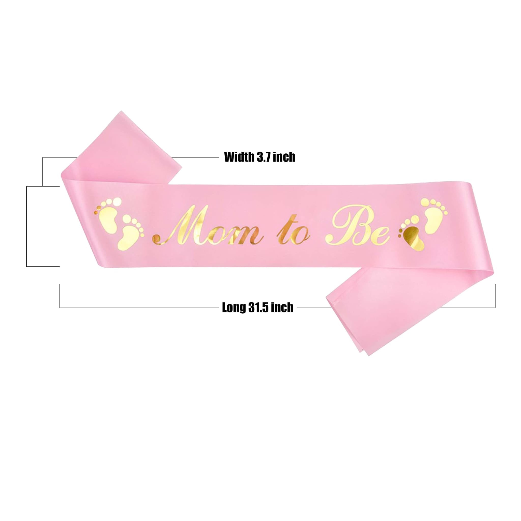 Mom to be pink sash
