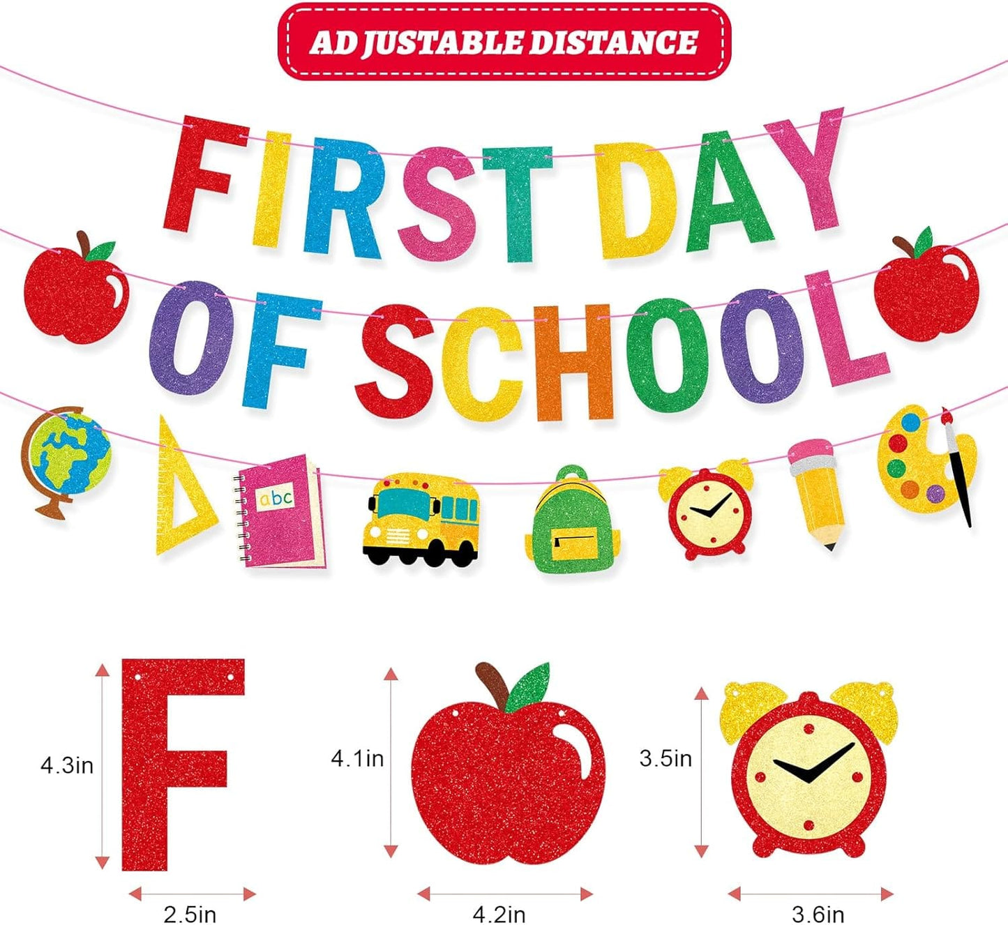 First day of school simple banner