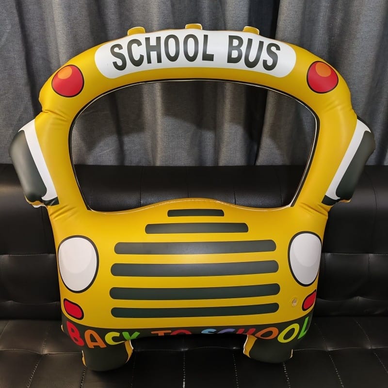 1pc Back to school bus pvc inflatable balloon Non inflated