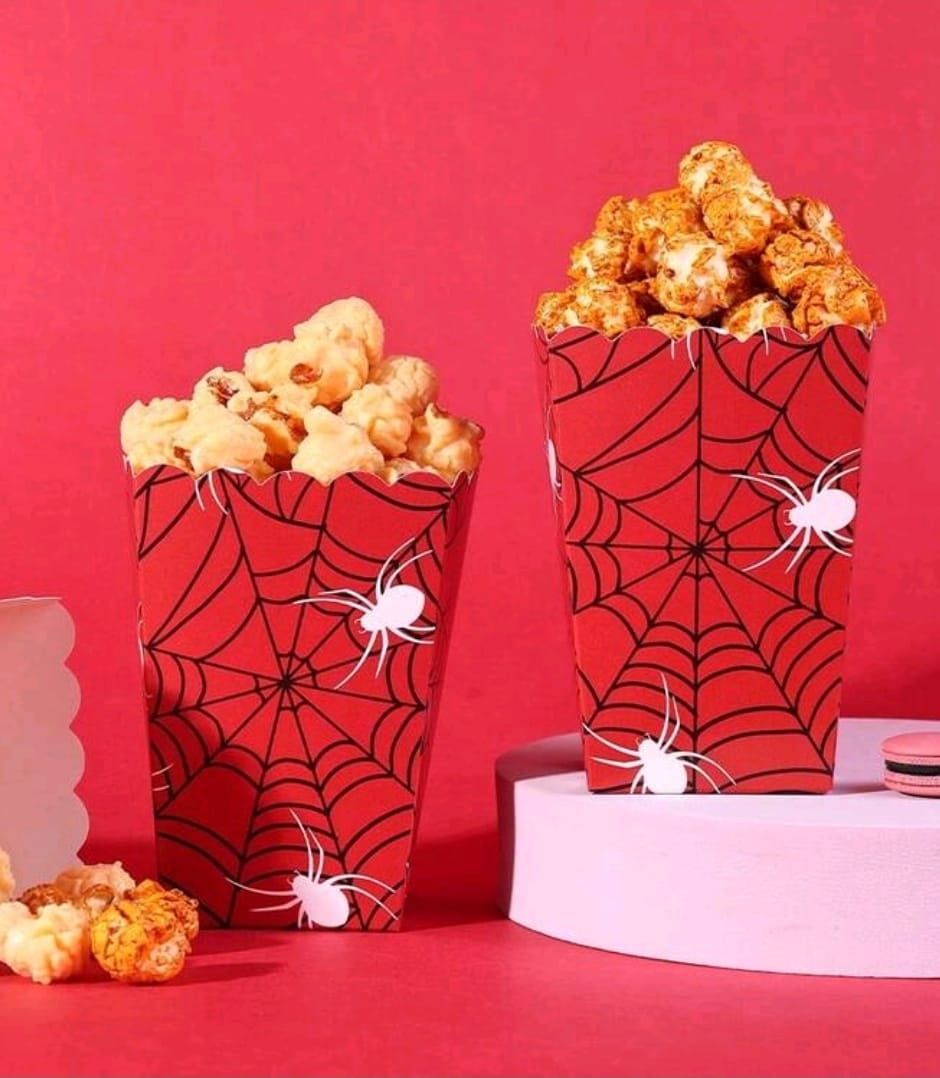 25 pcs pop corn box, spiderman theme