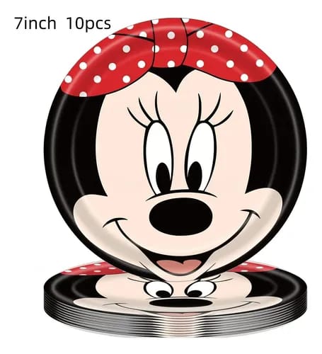 Minnie plate set of 10 pcs 7inches