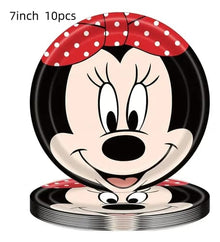 Minnie plate set of 10 pcs 7inches