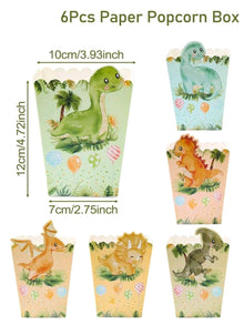 Dino pop corn box pack of 6