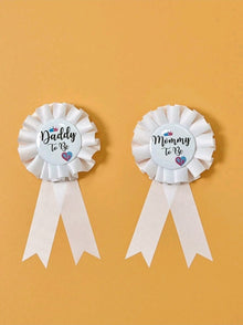 Daddy to be and mommy to be badge 1pair