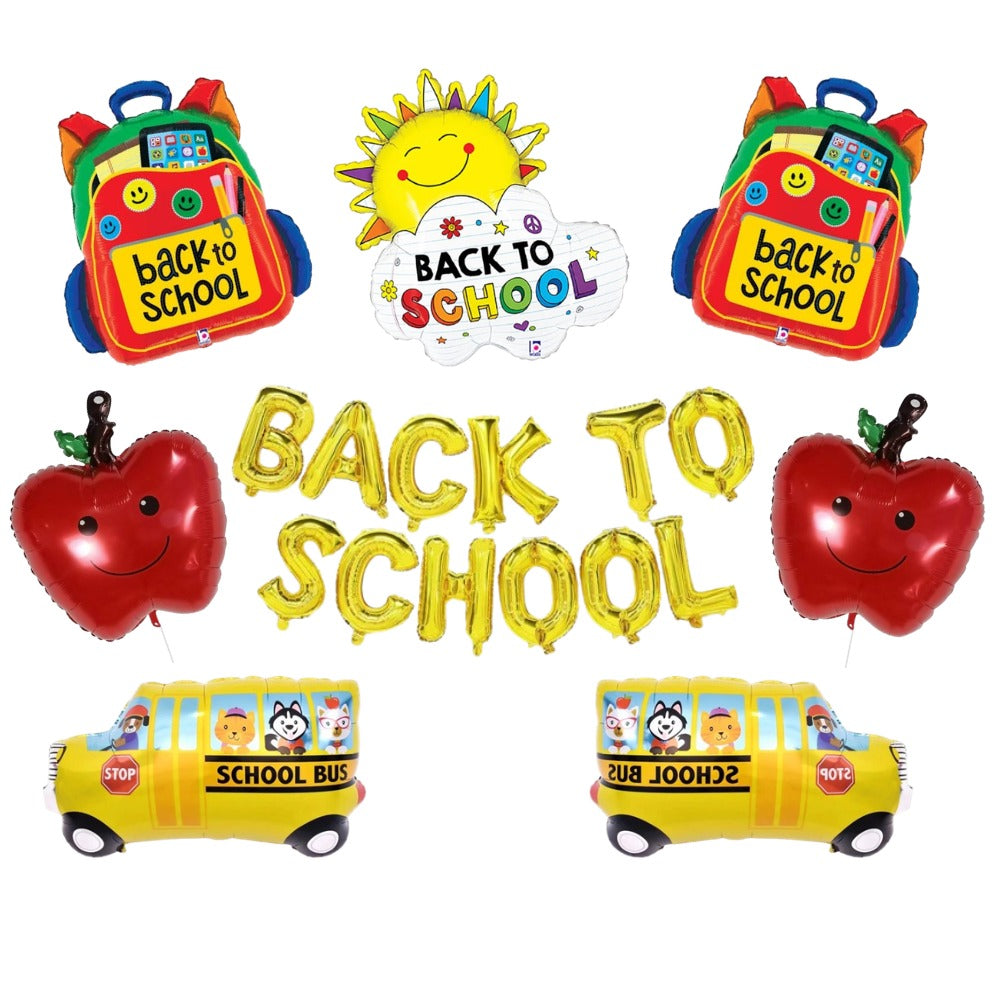 Back to school foil balloon combo set