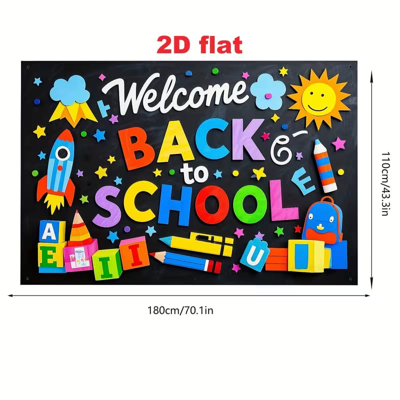 Welcome Back to school poster 110x180cm
