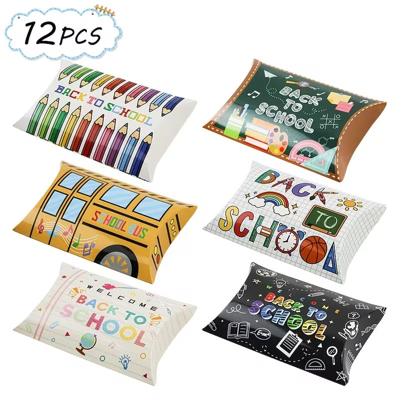Back to school gift boxes  12 pcs   7.3x12x2.5cm