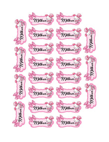 Personalized Kids School Name Labels - Hello Kitty theme