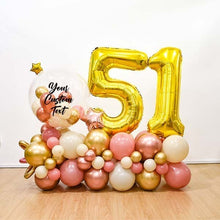 Rosegold customized stand alone decoration