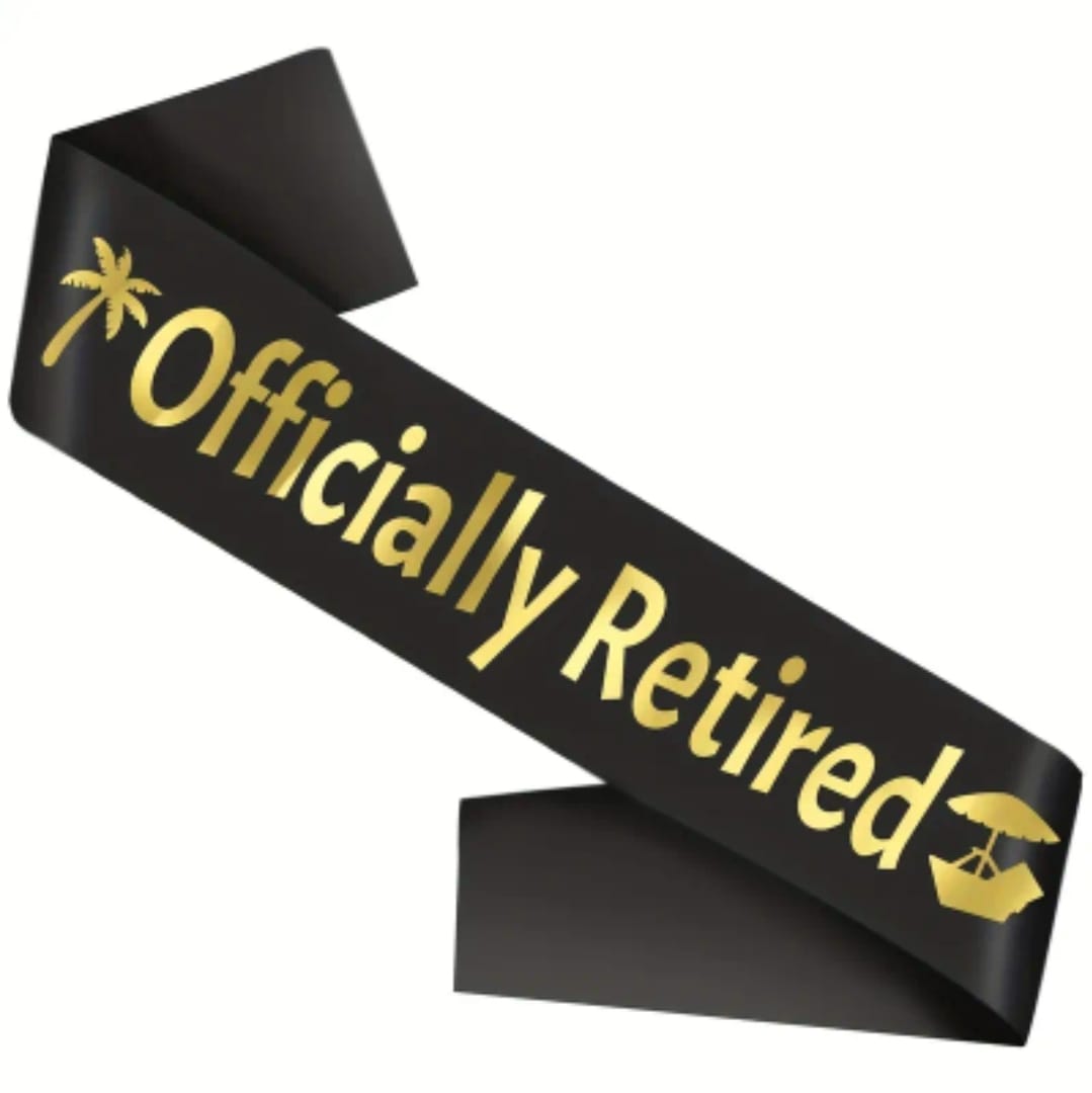 Officially retired sash