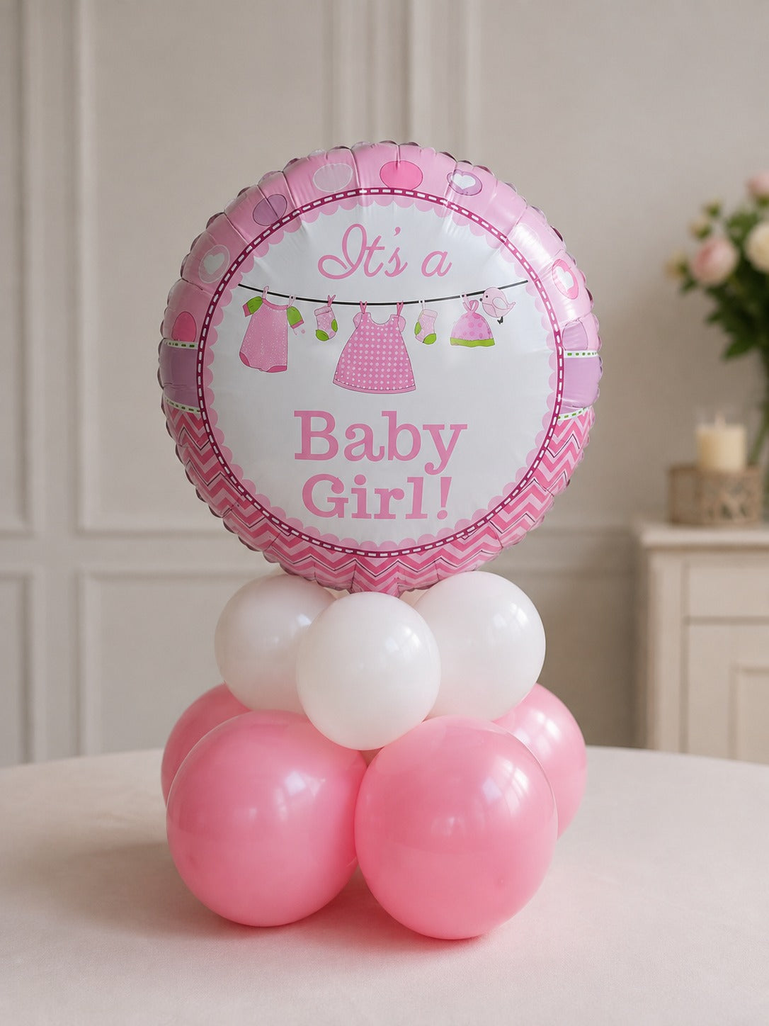 Its a girl - air filled  table centerpiece