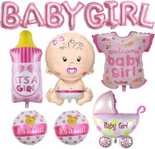 8 Pcs Baby girl Balloons, pink Baby Shower Balloons Decorations for girl , Its A girl Balloon