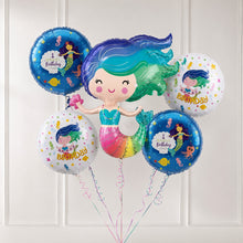 Mermaid Helium bunch 5pcs