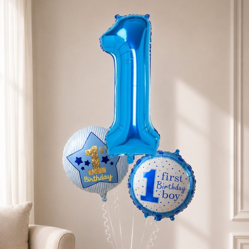 First birthday decoration 3pcs bunch