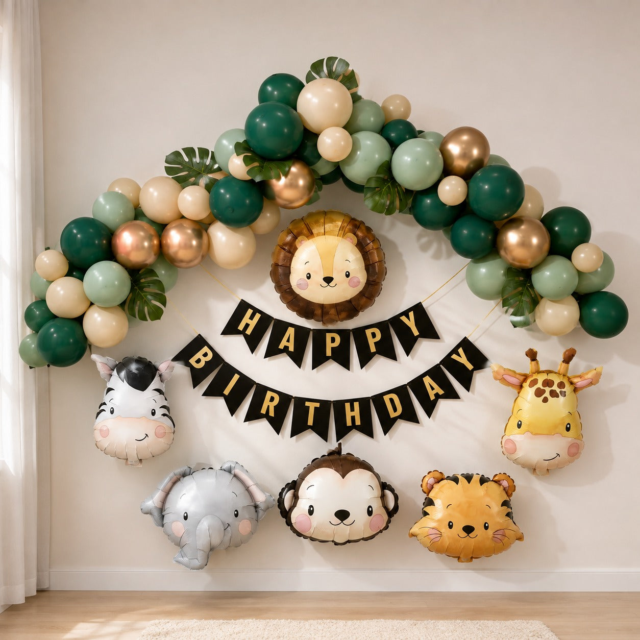 Animal Retro jungle safari theme decoration kit