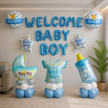 Welcome baby boy simple decoration