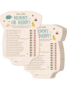 10pcs baby shower game card