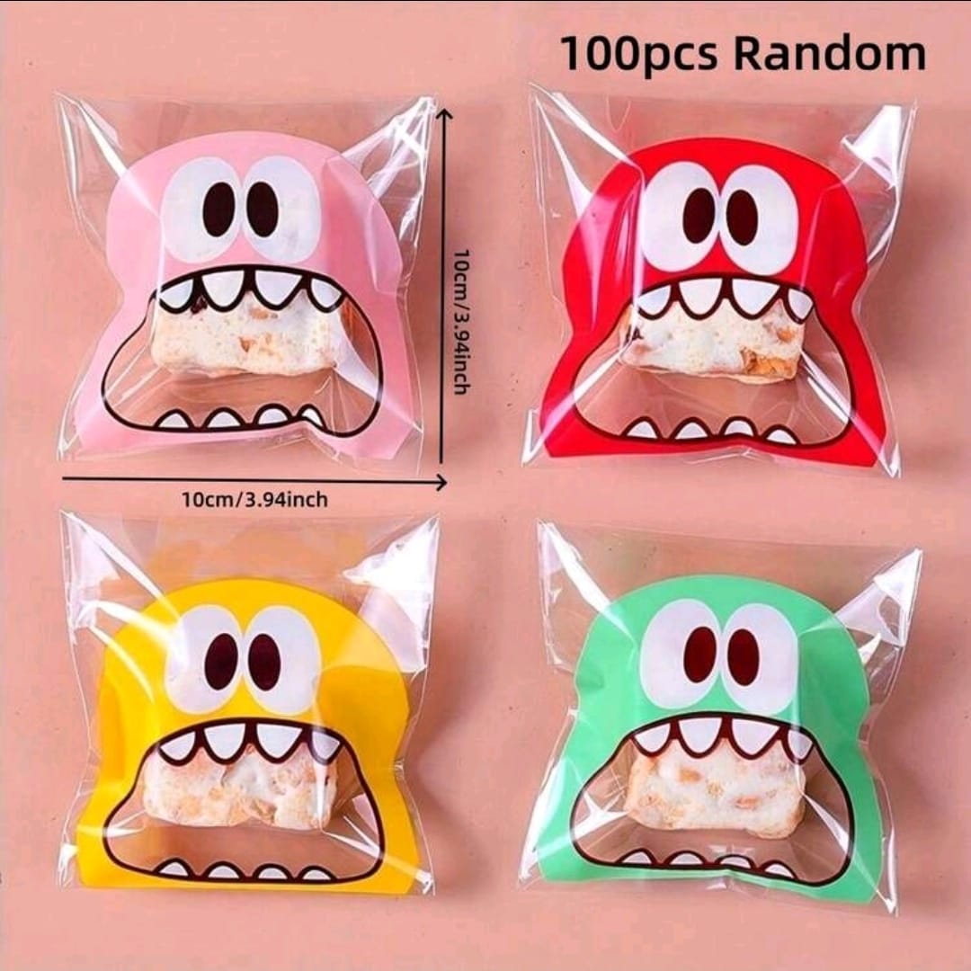 Monster theme snack bags for back to school 100pcs