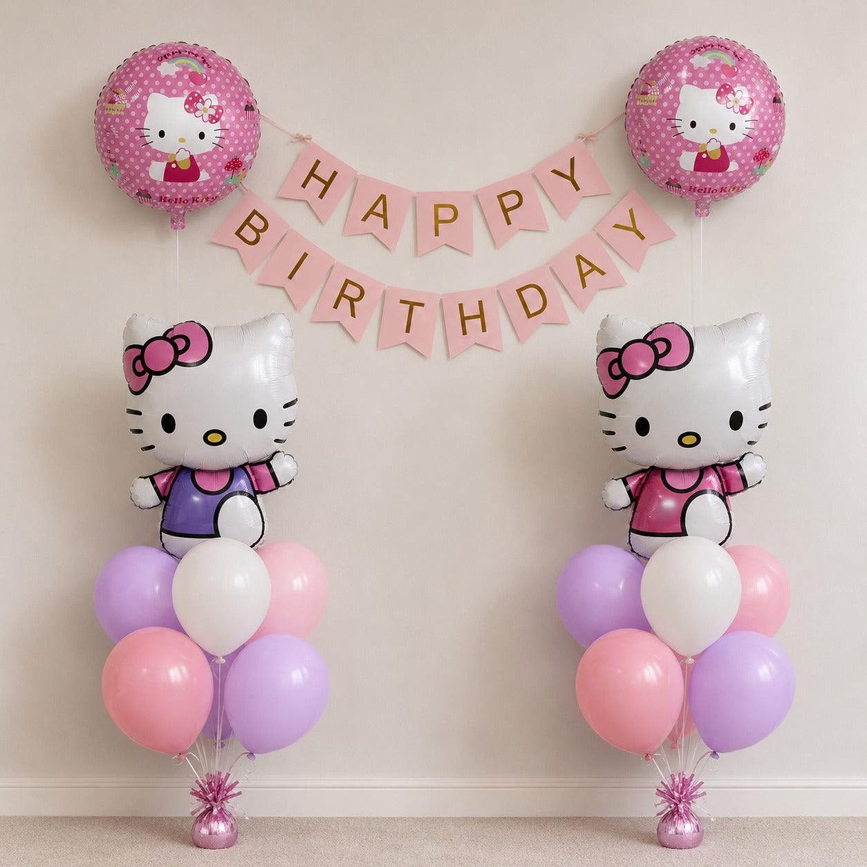 Hello kitty  15pcs balloon decoration kit
