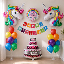 Colorful unicorn decoration kit