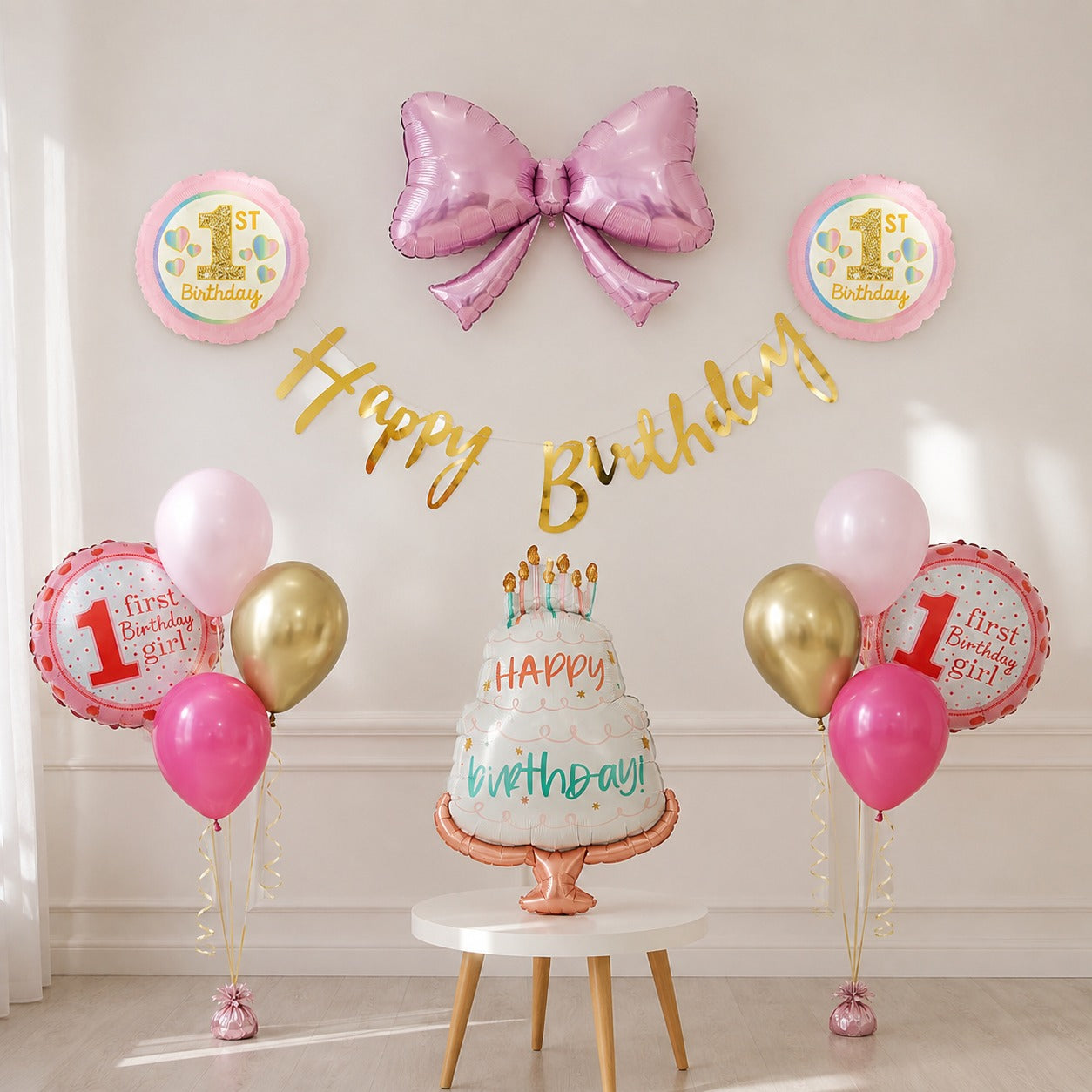 simple first birthday decoration