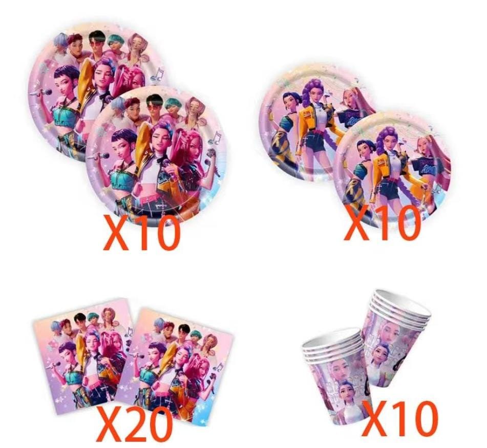50pcs kpop plate cup set 50pcs set