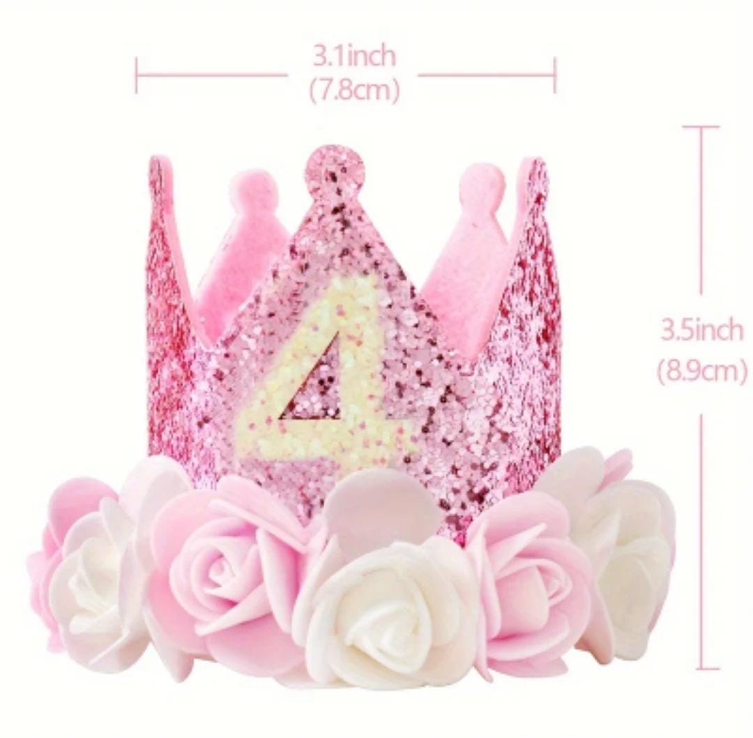 4th birthday party crown hat