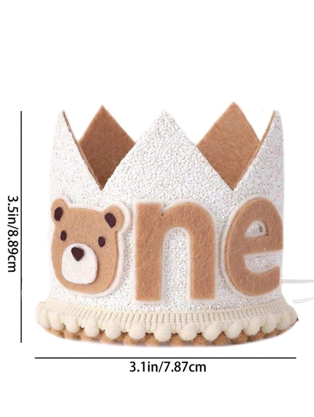 One teddy party hat first birthday