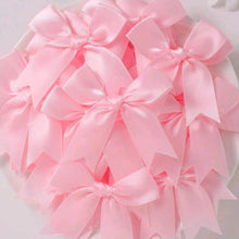 50pcs pink ribbon bow  8.5x 8.5 cm