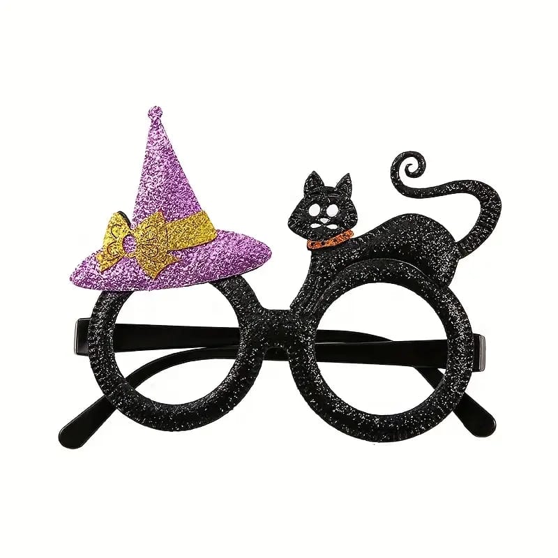 Cat and witch hat spooky eyeframe