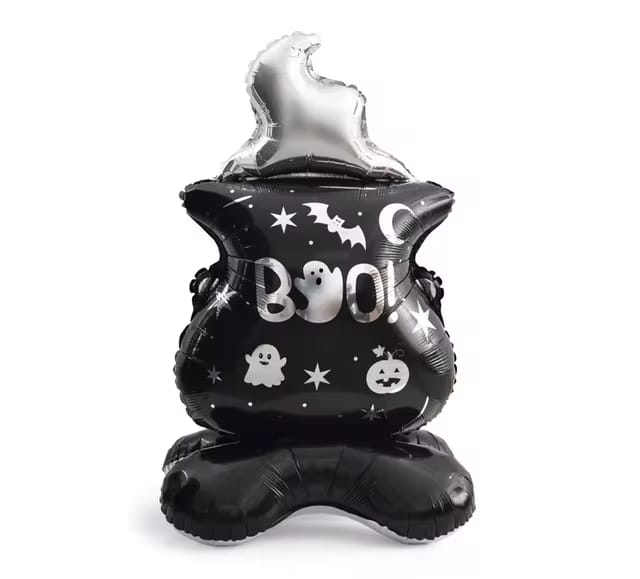 Boo witch boiling pot spooky