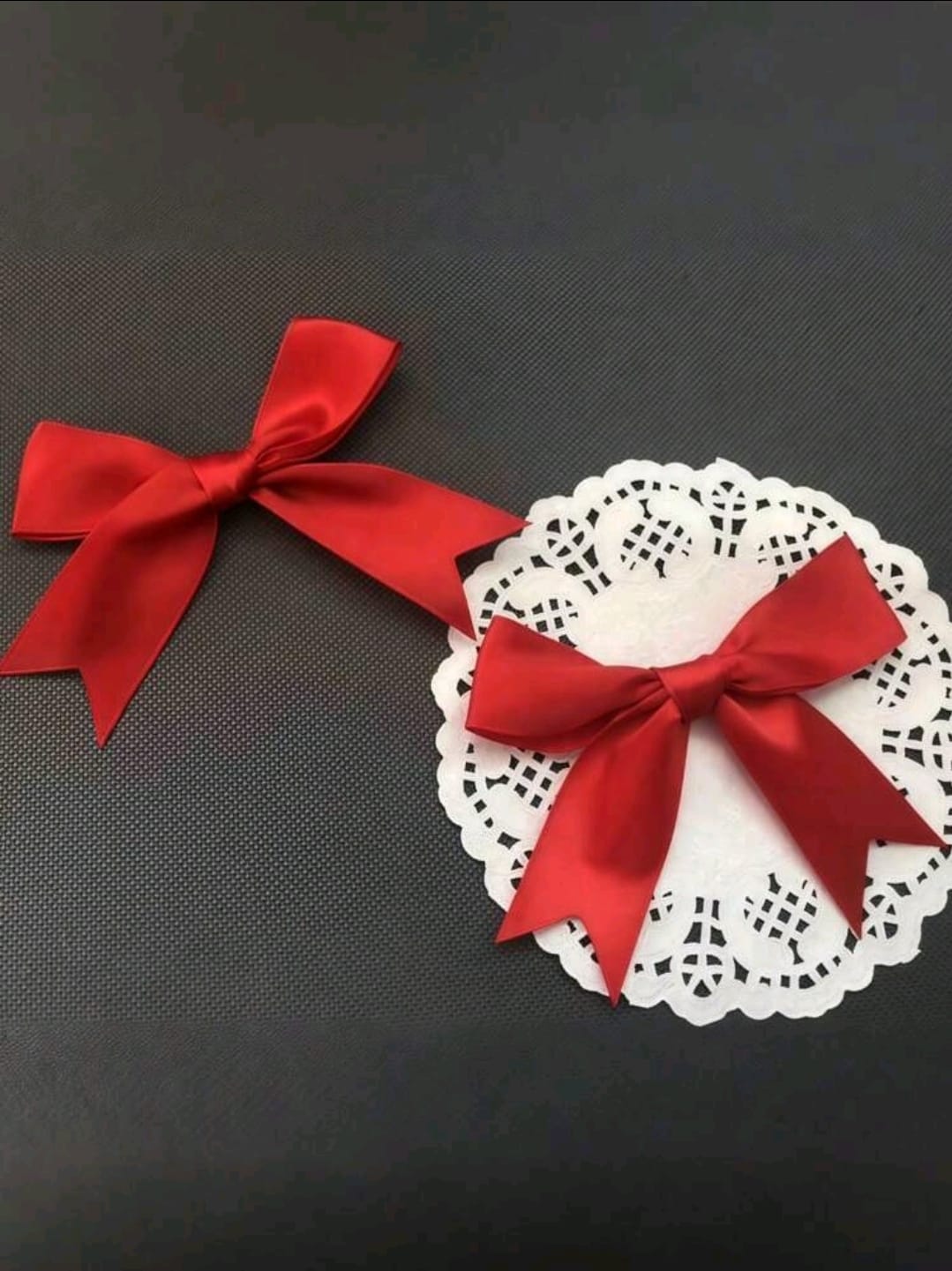 550pcs large red bow 8.5x 8.5cm