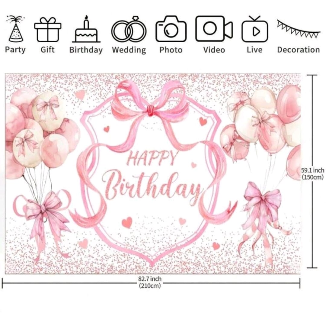 Bow grand backdrop poster 150x210 cm
