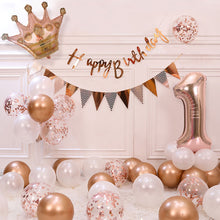 Rosegold Simple crown birthday decoration