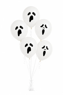 Ghost printed helium balloon - 5 pcs  - assorted design