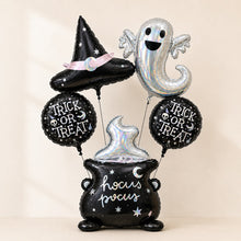 hocus pocus trick or treat ghost foil balloon