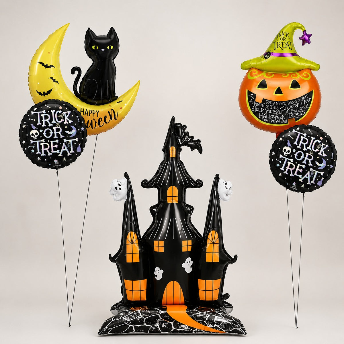 Haunted house balloon decoration
