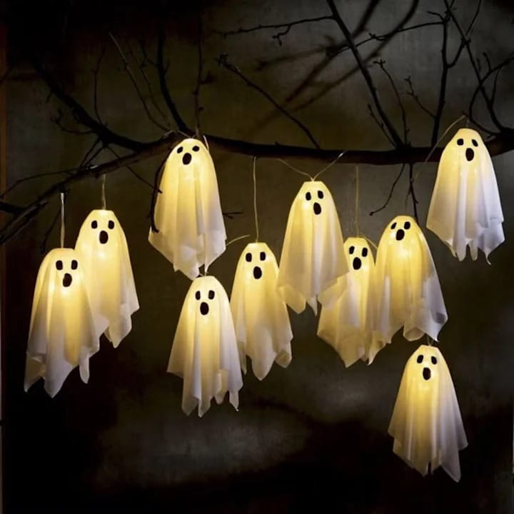 Ghost boo scary string light 3m 20 lights