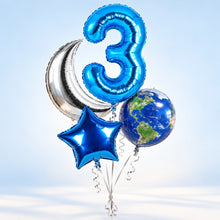 moon earth outer space theme
